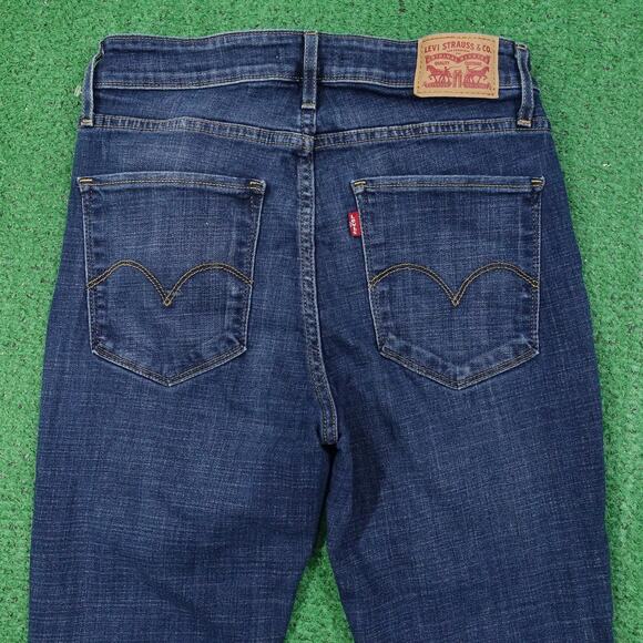 Levis 721 Jeans Womens 29 Blue High Rise Skinny Stretch Denim 28x27 Classic - Picture 5 of 9